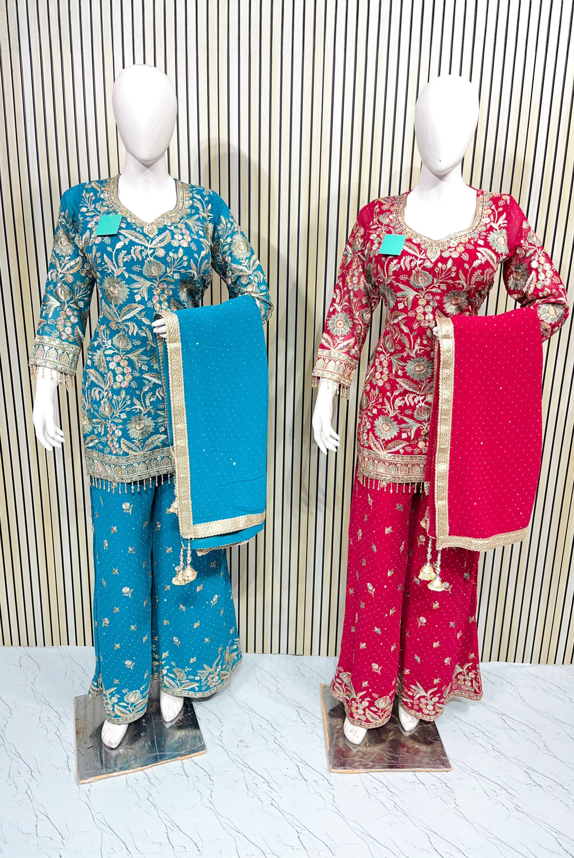 Graceful Embroidered Sharara Set