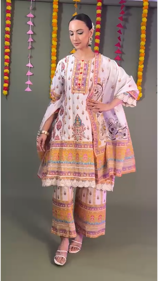 Comfortable Cotton Plazo Set