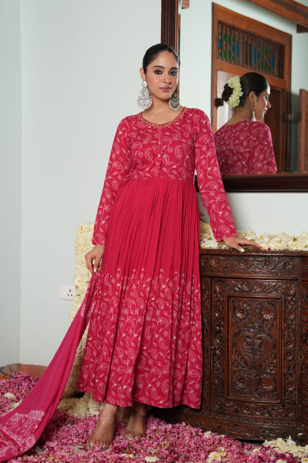 Anarkali Hot Pink